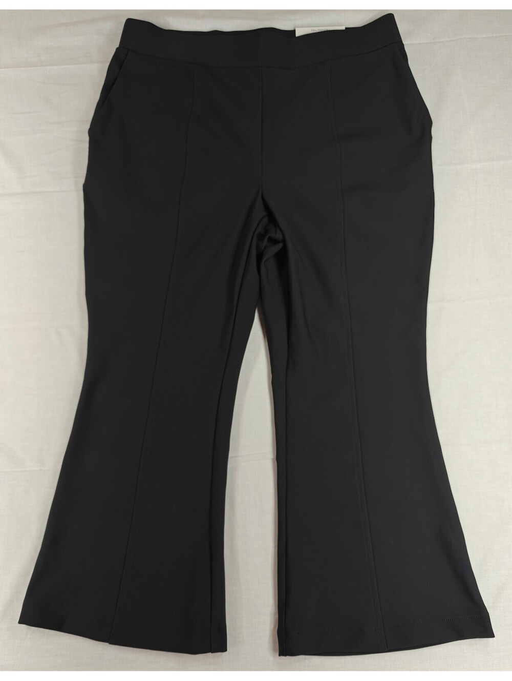 INC International Concepts Women’s L Black Pull On Flare Dress Pants